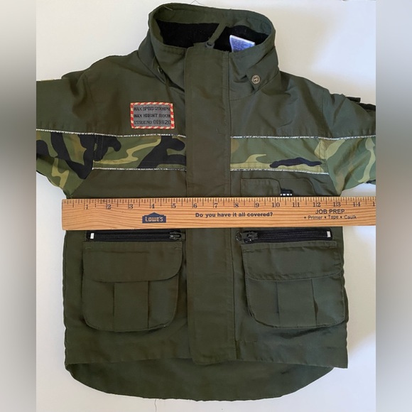 Fall Jacket 18 Months toddler Army Green Camo Jacket Coat - Picture 3 of 11